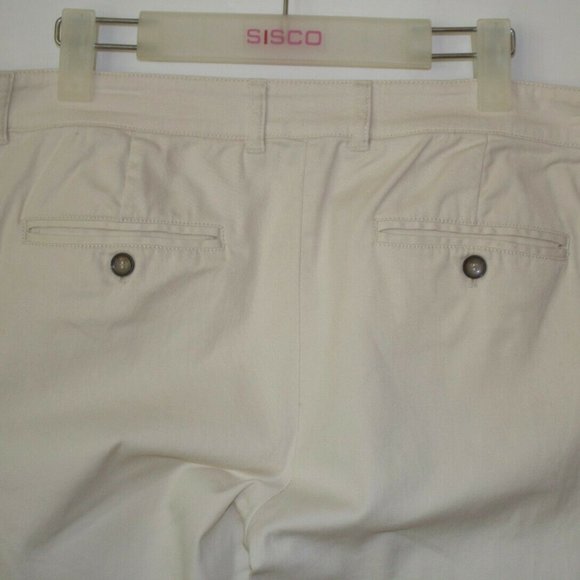 Sussan Trouser Straight Pants Size 14 Creme Mid Rise Stretch Work Wear - Picture 9 of 10